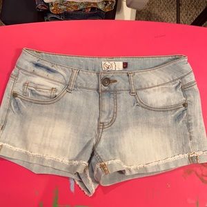 Denim shorts